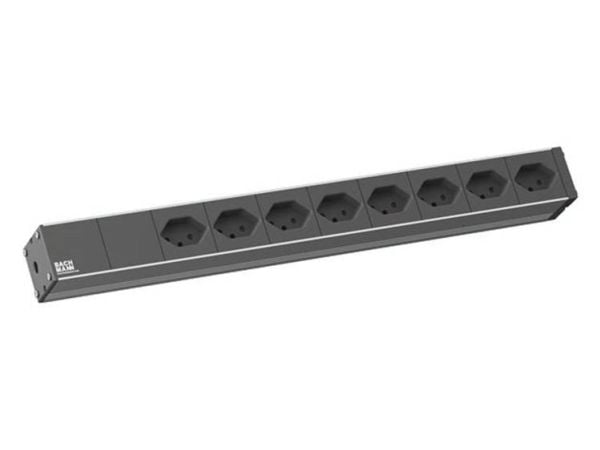 Bachmann 19" IT Basic, Perus, 1U, 8 AC-pistorasia(a), Tyyppi J, 2 m