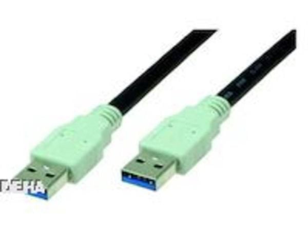Bachmann 918.176, 1 m, USB A, USB A, USB 3.2 Gen 1 (3.1 Gen 1), Svart
