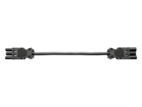 Bachmann - Förlängningskabel för ström - GST18i3 (hona) till GST18i3 (hane) - 30 cm - svart