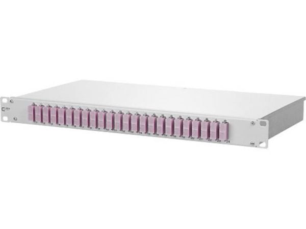 METZ CONNECT 150257BB24-E, SC, grå, aluminium, stål, hyllemontering, 1U, 482,6 mm