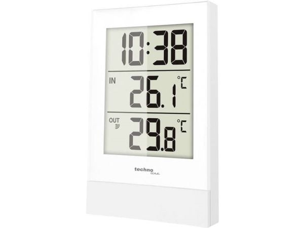Technoline WS 9178, Hvit, Inne Termometer, Utendørs Barometer, Termometer, Batteri, AA Mignon LR06, 85 mm