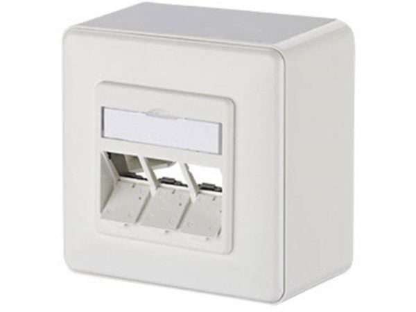 METZ CONNECT 130B20D30002KE, RJ-45, 3 moduuli(a), Beige, 85 mm, 35 mm, 85 mm