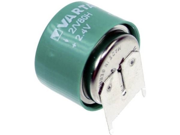 Varta V2/80H-SLF ++/- Ladattava nappiparisto 80H NiMH 80 mAh 2,4 V 1 kpl 1 kpl