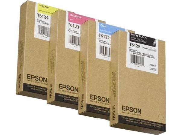 Epson T6121 - 220 ml - fotosort - original - blekkpatron - for Stylus Pro 7400, Pro 7450, Pro 9400, Pro 9450