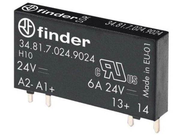 Finder Puolijohderele 34.81.7.005.9024 Kytkentäjännite (max.): 33 V/DC
