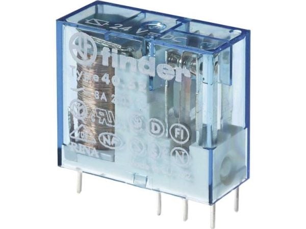 Finder 40.52.9.024.0001 Tulostusrele 24 V/DC 8 A 2 x vaihtokytkentä 1 kpl