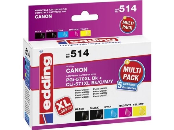 Edding EDD-514, 25 ml, 13 ml, 5 kpl, Monipakkaus