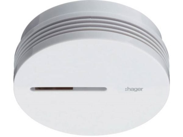 Hager TG600AL, Optisk detector, Koblet med ledninger (ikke trådløs), Hvit, 85 dB, 50 m, IP32