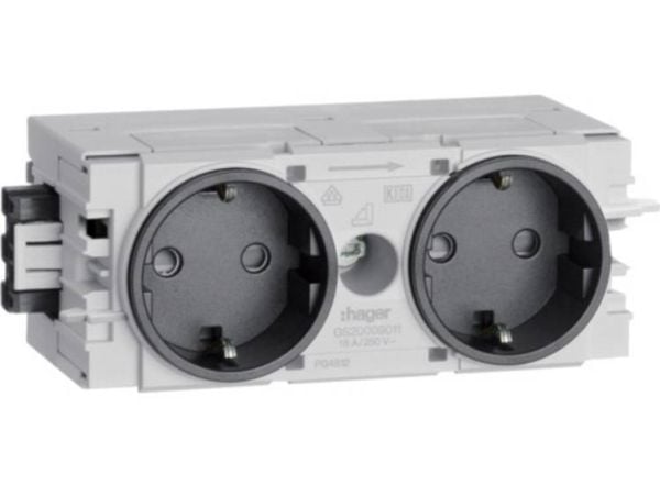 Hager GS20009011, grafiitti, IP20, 250 V, 10 kpl