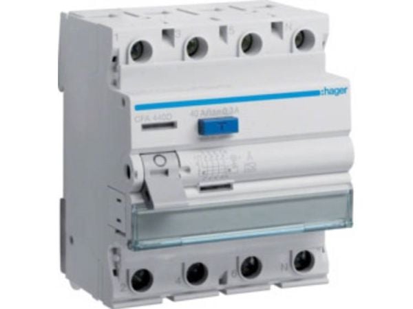 Hager CFA440D, 230/400, Grå, Hvid, -25 - 40 °C, -55 - 70 °C