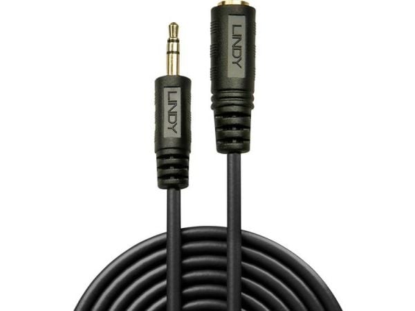 Lindy 35656, 3.5mm, Hankjønn, 3.5mm, Hunkjønn, 10 m, Svart