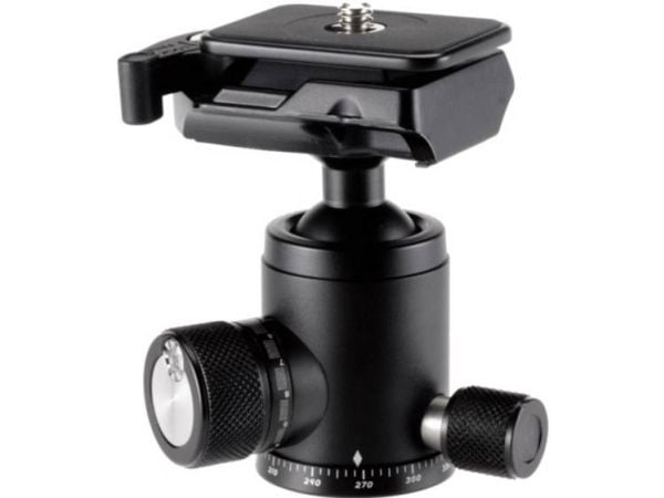 Velbon QHD-S4M, Musta, Alumiini, 1/4", 1 kpl, 43 mm, 180 g