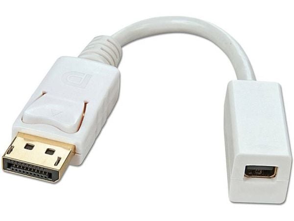 Lindy 41060, 0,15 m, DisplayPort, Mini DisplayPort, Hankjønn, Hunkjønn, Hvit
