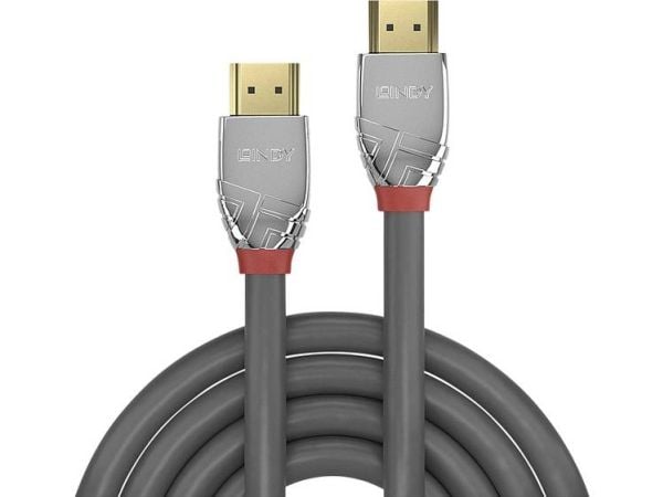 Lindy 37875, 7,5 m, HDMI Type A (Standard), HDMI Type A (Standard), 4096 x 2160 piksler, 3D, Grå