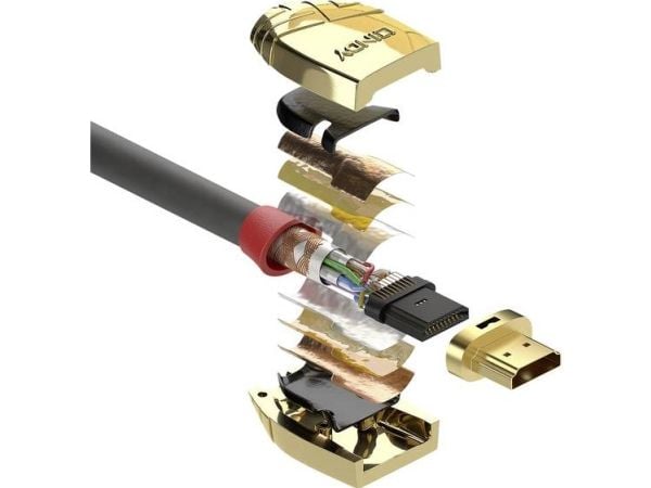 Lindy 37868, 20 m, HDMI Type A (Standard), HDMI Type A (Standard), 4096 x 2160 piksler, 10,2 Gbit/s, Grå