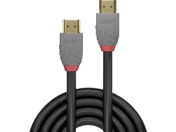 Lindy 36964, 3 m, HDMI Type A (Standard), HDMI Type A (Standard), 4096 x 2160 piksler, 18 Gbit/s, Svart, Grå