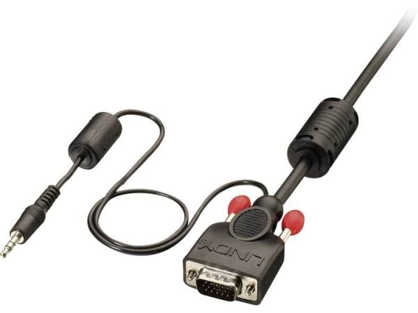Lindy 37303, 10 m, VGA (D-Sub) + 3.5mm, VGA (D-Sub) + 3.5mm, Hankjønn, Hankjønn, Rett