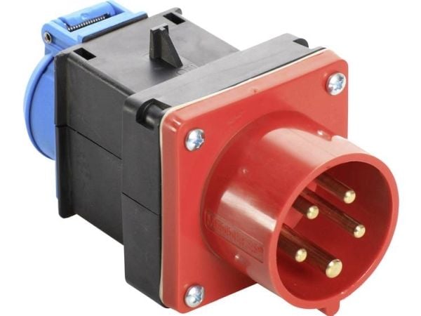 AS SCHWABE Adapteri 400V, 16A CEE-pistoke + Schuko pistorasia (60495)