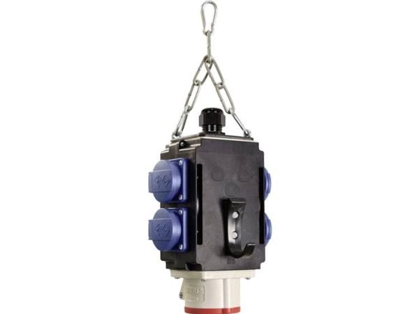 AS SCHWABE Energy Cube II ripustettavaksi, IP44, 4 suojapistorasiaa 16A, 230V ja 1 CEE 16A, 400V 5p (60733)