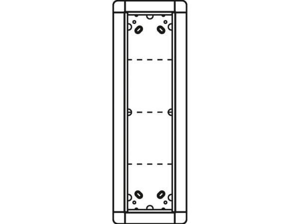 Schneider Electric portier UP-ramme 4-plass 141x431mm 1881420 (1881420)