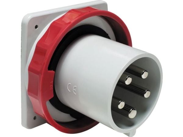 Schneider pistorasiapistoke 5P 63A 400V punainen IP67 (81883)