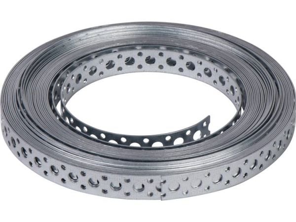 SCHNEIDER ELECTRIC Bøjlebånd 12x0,7mmvarmgalvaniserethulmål Ø5/2,5mm - (10 meter)