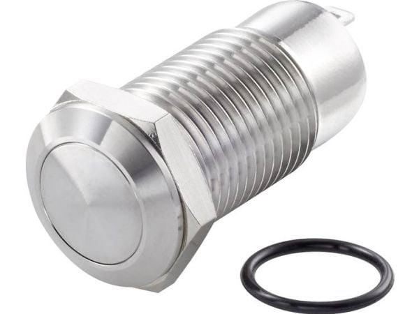 TRU COMPONENTS TC-7494668 TC-GQ12-CH-10Z/J/S Trykknap 36 V/DC 1 A 1 x Off/On Klikkende IP40 1 stk 1 stk