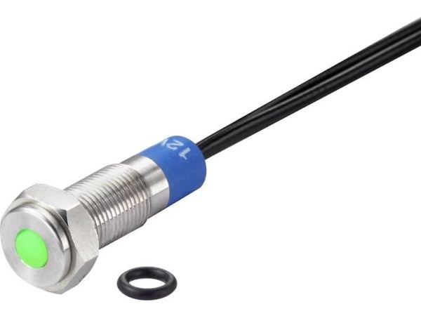 Conrad TC-7495116, Vihreä, -25 - 55 °C, IP67, 12 V, 7 mm, 1 kpl