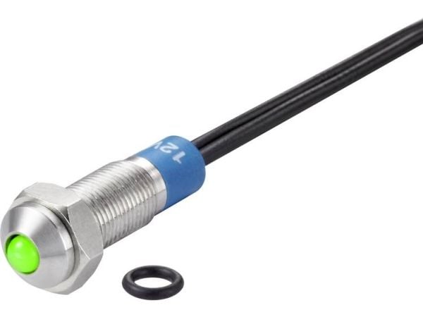 Conrad TC-7495132, Vihreä, -25 - 55 °C, IP67, 12 V, 7 mm, 1 kpl