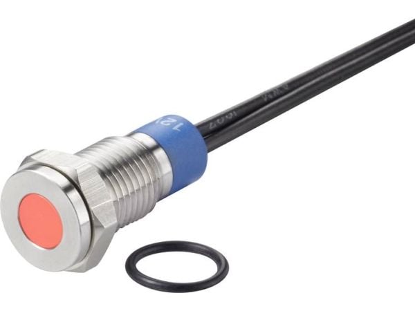 Conrad TC-7495144, Punainen, -25 - 55 °C, IP67, 12 V, 9,5 mm, 1 kpl