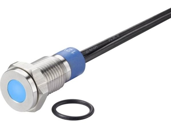 Conrad TC-7495152, sininen, -25 - 55 °C, IP67, 12 V, 9,5 mm, 1 kpl