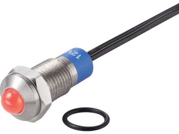 Conrad TC-7495160, Punainen, -25 - 55 °C, IP67, 12 V, 9,5 mm, 1 kpl