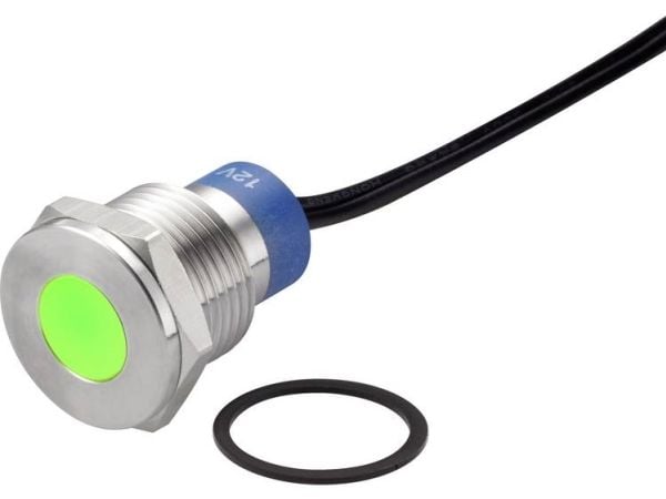TRU COMPONENTS TC-7495244 LED-diod Grön 12 V