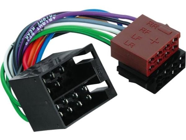 Hama Car Adapter ISO - ISO (Loudspeaker Connection), ISO-sovitin, Uros, Uros, Universaali, Monivärinen, 231 mm