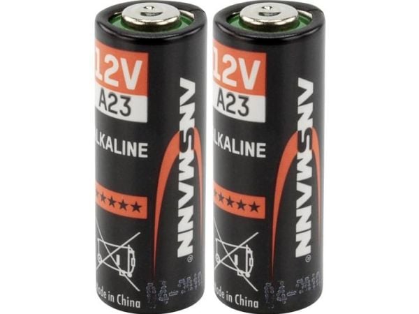 Ansmann 1510-0024, Engangsbatteri, LR32A, Alkalinsk, 12 V, 2 stykker, Sort