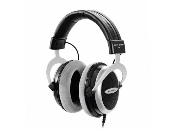 Omnitronic 14000329, Koblet med ledninger (ikke trådløs), 15 - 28000 Hz, Samtaler/musikk, 390 g, Hodetelefoner, Svart, Sølv