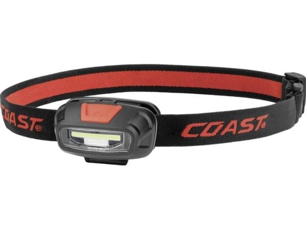 COAST FL13 - Hodelykt - LED - 4-modus - hvitt/rødt lys