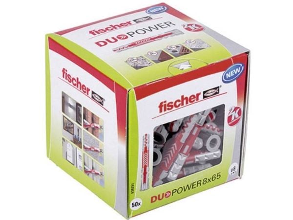 Fischer DUOPOWER 8x65 LD 2-komponent råplugg 65 mm 8 mm 538251 50 stk.