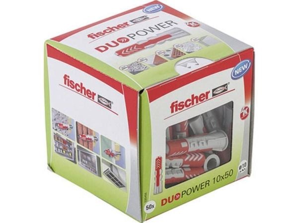 Fischer DUOPOWER 10 x 50 LD, Ekspansjonsanker, Betong, Metall, Grå, 50 mm, 1 cm