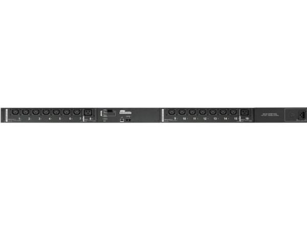 ATEN PE6216G-AX-G, Målte, Vekslet, 0U, Sort, 16 AC-utganger, C13 kopling, C19 kopling, C20 kopling