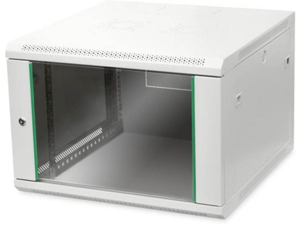 DIGITUS Professional Dynamic Basic Series DN-19 07U-6/6-EC - Skap - veggmonterbar - grå, RAL 7035 - 7U - 19"