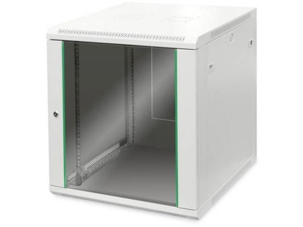 DIGITUS Professional Dynamic Basic Series DN-19 12U-6/6-EC - Skap - veggmonterbar - grå, RAL 7035 - 12U - 19"
