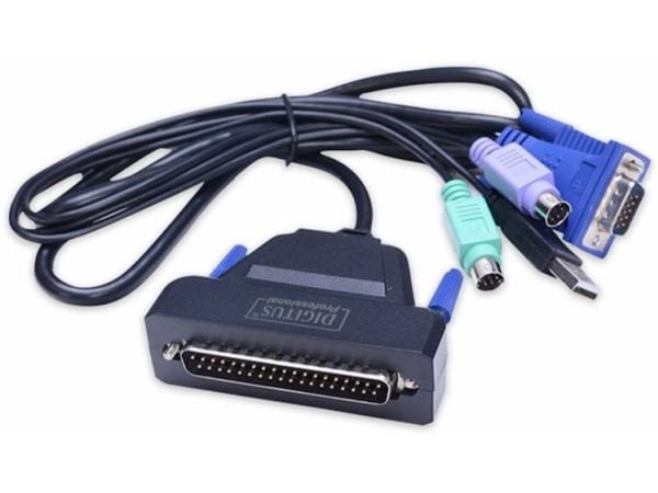 DIGITUS Professional DS-72212 - KVM-svitsj - 1 x KVM port(s) - stasjonær