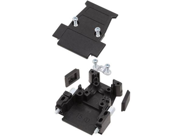 encitech D3PK25-P-SJS-K 1260-0101-03 D-Sub poltall: 25 plast/metallisert sort 1 stk
