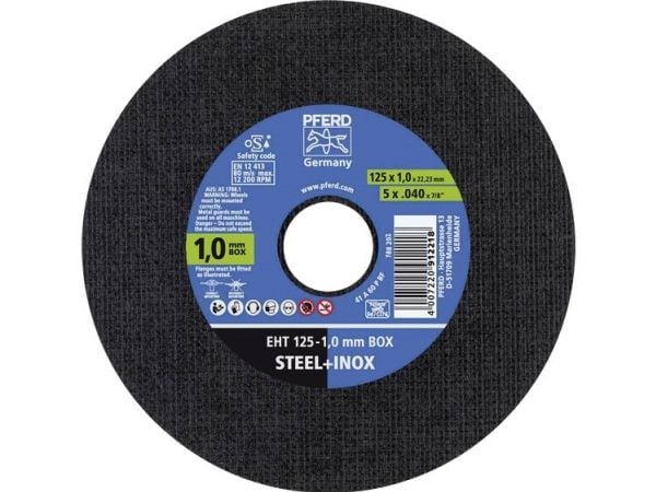 PFERD EHT 125-1,0 START STEELOX 69120939 Leikkuukiekkosarja 125 mm 22,23 mm 25 kpl