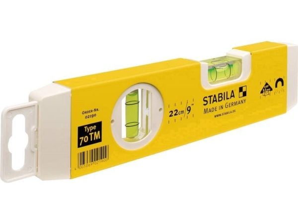 Stabila torpedo vaterpas med magnet.