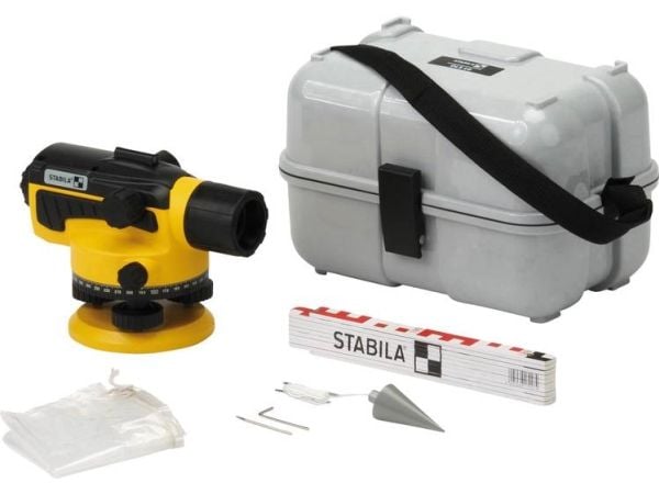 Stabila OLS 26 optisk nivelleringsapparat (6 deler)