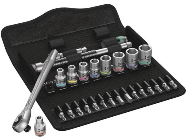 Wera 8100 SA 10, 28 kpl, Musta, Hopea