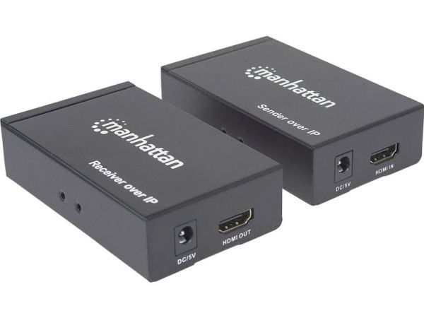 Manhattan 207959, AV-sender og -mottaker, 180 m, Koblet med ledninger (ikke trådløs), HDCP