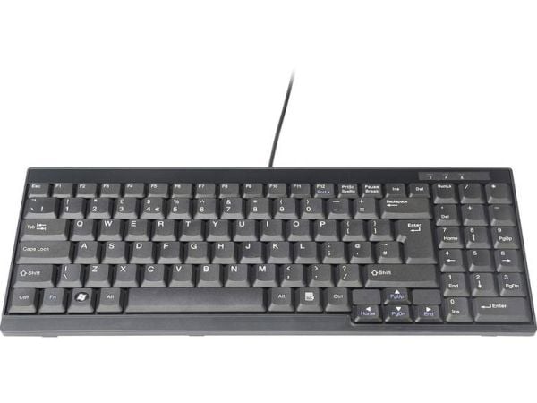 DIGITUS - For KVM - tastatur - QWERTY - Engelsk - svart